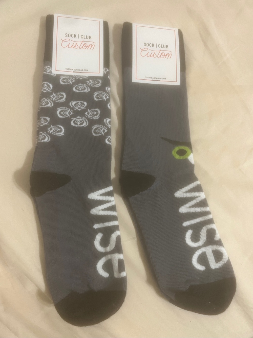 Wise Socks BOTH NEW 75% Cotton 21% Nylon Made in USA by Sock Club